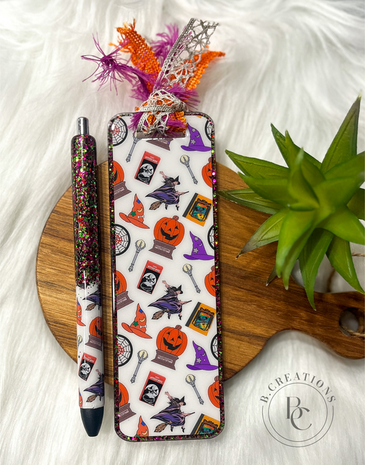 Halloween Town Bookmark/Pen Set