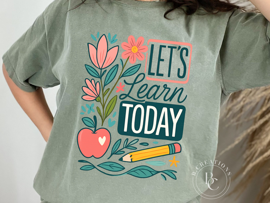 Let's Learn Today, Short Sleeve Tshirt
