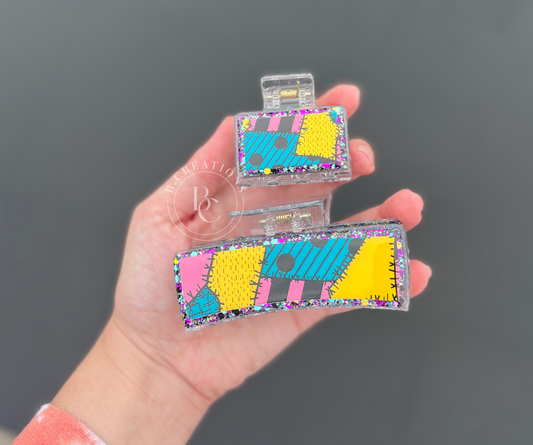 Sally Pattern Claw Clips