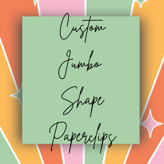 Custom Jumbo Shape Paperclips