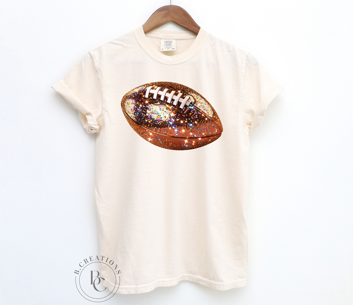 Glitter Football T-shirt