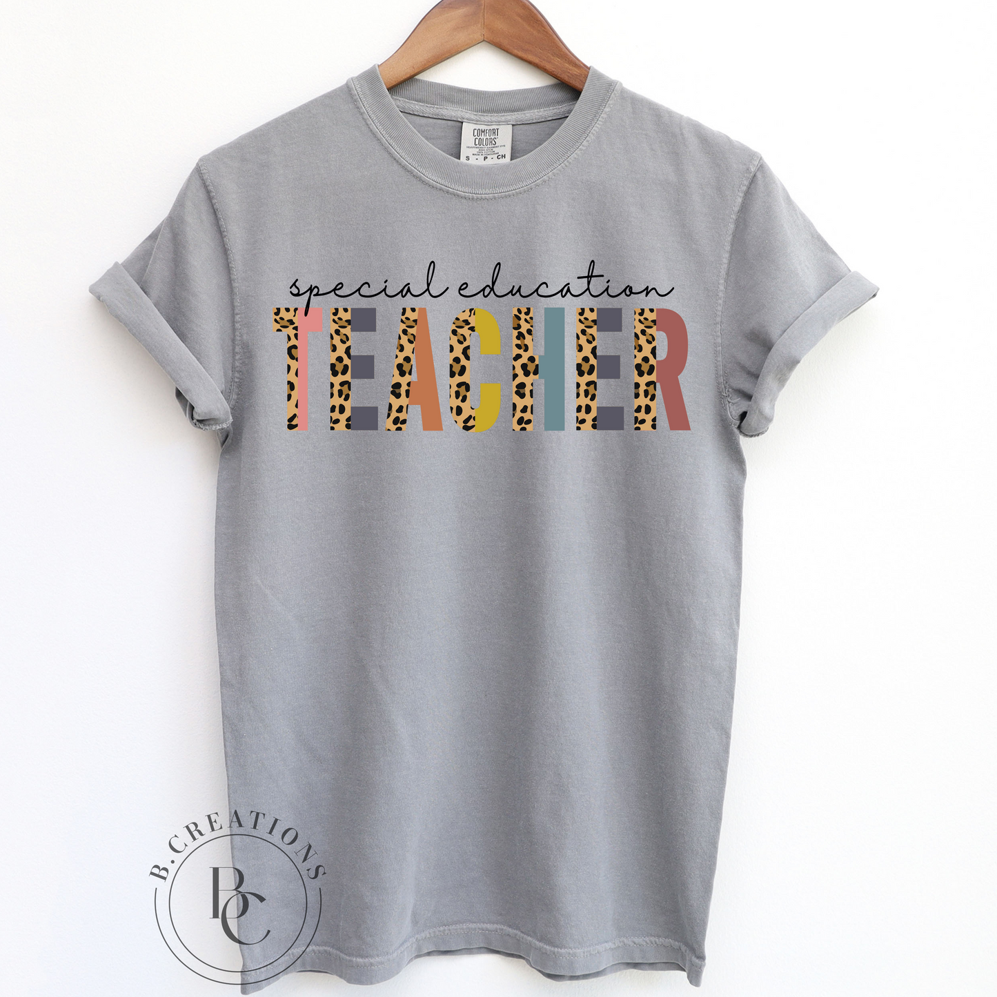 Special Education Teacher, Cheetah, Short Sleeve Tshirt