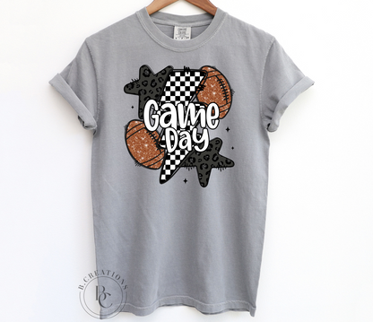 Game Day Checkered Thunderbolt T-Shirt