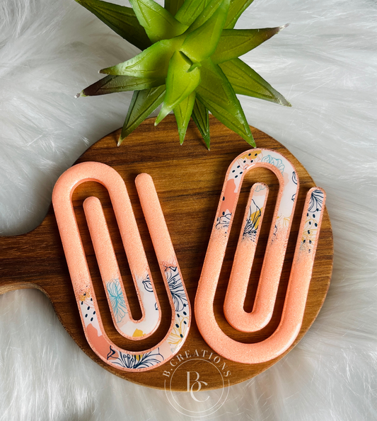 Tropical Glitter Jumbo Paperclip